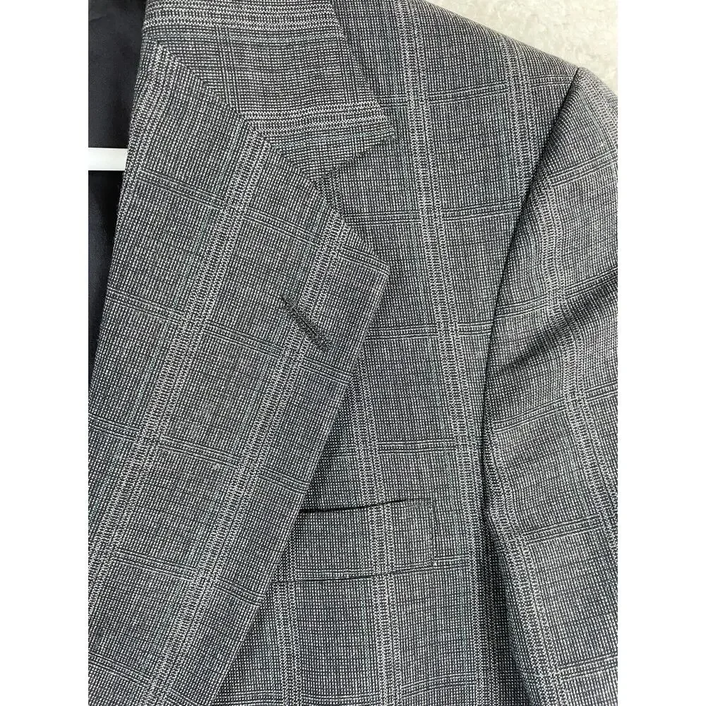 Richmann Brothers Wool Blazer Mens Sz 42 Gray Embassy Square Suit Jacket READ